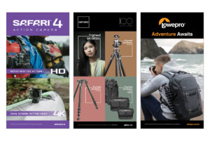 Gentec Roll Up Banners for Safari 4, Gitzo, and Lowepro